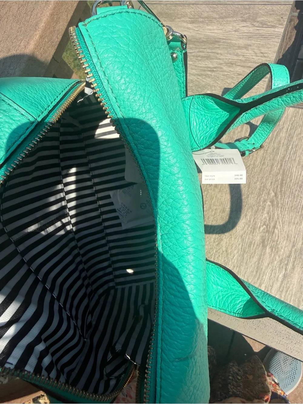 NWT Kate Spade New York Southport Avenue Alessa Satchel Turquoise Crossbody Bag